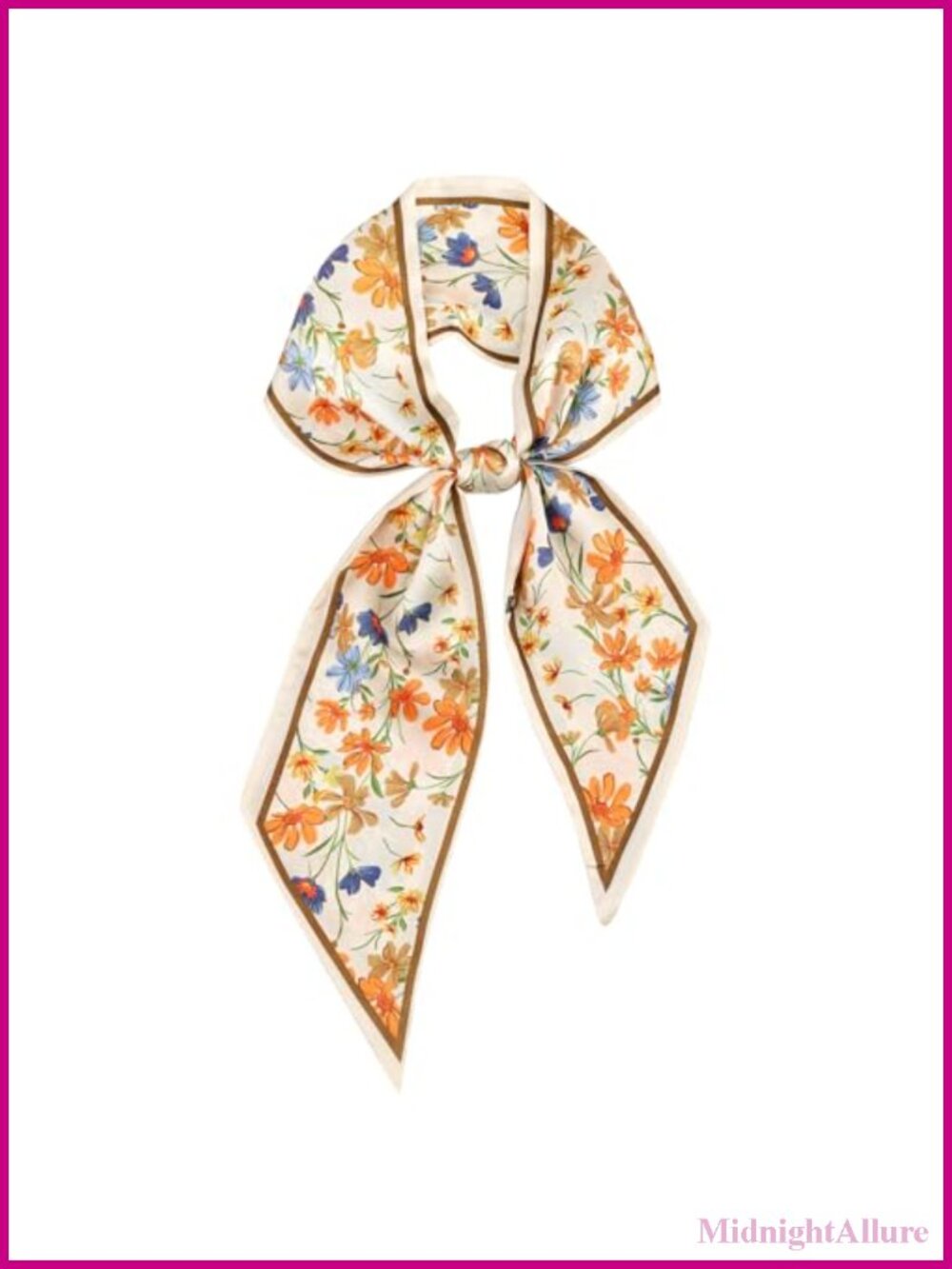 Multifunctional Satin Purse Scarf Boho Neck Hair Wrap Women